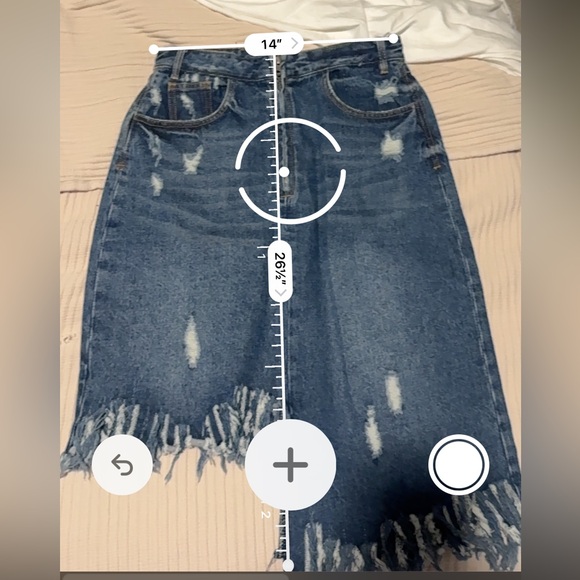 BKE by Buckle Distressed Denim Skirt - Picture 3 of 3
